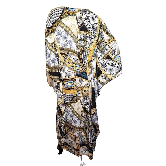 Anthony Original NWT Kaftan Maxi Caftan Dress Stunning Medium Multicolor     T22 - Picture 3 of 10
